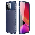 Beetle Carbon Fiber iPhone 14 Pro Max Case - Blauw