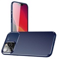 Beetle Carbon Fiber iPhone 14 Pro Max Case - Blauw