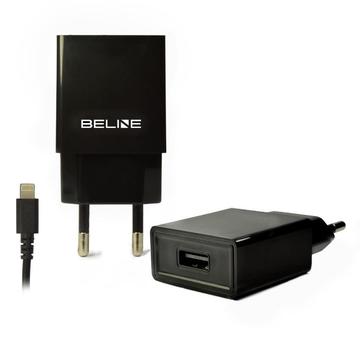 Beline Lightning-oplader - 1A - Zwart