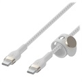 Belkin BoostCharge Pro Flex USB-C / USB-C Kabel 60W - 3m - Wit