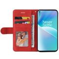 Bi-Color Series OnePlus Nord 2T Wallet Case - Rood