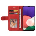 Bi-Color Series Samsung Galaxy A22 5G, Galaxy F42 5G Wallet Case - Rood