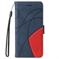 Bi-Color Series Sony Xperia 1 III Wallet Case - Blauw