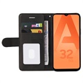 Bi-Color Series Samsung Galaxy A32 5G/M32 5G Wallet Case - Zwart