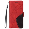 Bi-Color Series Samsung Galaxy A32 5G/M32 5G Wallet Case - Rood