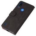 Bi-Color Series Motorola Moto E7 Power Wallet Case - Zwart