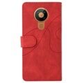 Bi-Color Series Nokia 5.3 Wallet Case - Rood