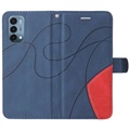 Bi-Color Series OnePlus Nord N200 5G Wallet Case - Blauw