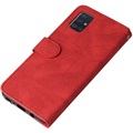 Bi-Color Series Samsung Galaxy A51 Wallet Case - Rood