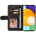 Bi-Color Series Samsung Galaxy A52 5G Wallet Case - Zwart
