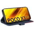 Bi-Color Series Xiaomi Poco X3 Pro/X3 NFC Wallet Case - Blauw