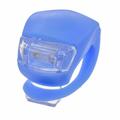 Fietslicht Voor en Achter Silicone LED Fietslicht Multifunctioneel Waterbestendig Koplamp Achterlicht voor Fietsveiligheid - Blauw