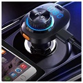 Bluetooth FM-zender / QC&PD Autolader C19 - Zwart