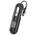 Bluetooth-headset met microfoon en lcd-scherm - zwart