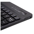 Samsung Galaxy Tab A7 Lite Bluetooth Toetsenbord Hoes - Zwart