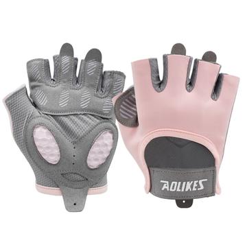 Ademende trainingshandschoenen voor dames - Medium - Roze