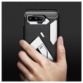 Asus ROG Phone 5 Geborsteld TPU Cover - Koolstofvezel - Zwart