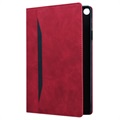 Zakelijke stijl Lenovo Tab P11 Smart Folio-hoes - rood