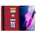 Zakelijke stijl Lenovo Tab P11 Smart Folio-hoes - rood