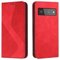 Zakelijke stijl Google Pixel 6 Wallet Case - Rood