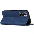 Zakelijke stijl Xiaomi Redmi Note 11 Pro/Note 11 Pro+ Wallet Case - Blauw