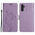 Samsung Galaxy A54 5G Butterfly Series Portemonnee Hoesje - Violet