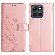 Motorola Moto G56 Butterfly Series Portemonnee Hoesje - Rose Gold