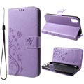 Butterfly Series iPhone XS Max Portemonnee Hoesje - Violet