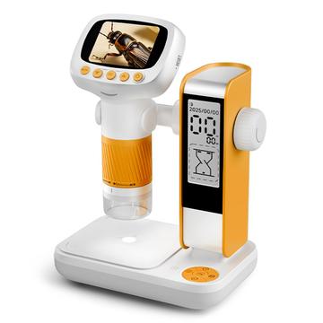CM5 2-inch HD digitale microscoop voor kinderen - Oranje / Wit