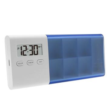 CR-250 Slimme Pillen Organiser met Elektronische Timer & 7 Compartimenten - Blauw