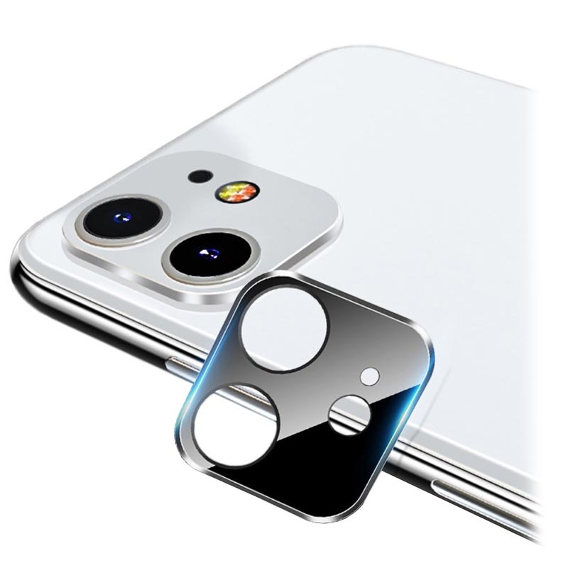 Dood in de wereld Voor type Enten iPhone 11 Camera Lens Metaal & Glazen Protector - Zwart