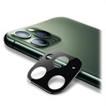 iPhone 11 Pro/11 Pro Max Camera Lens Metaal & Glazen Protector - Zwart