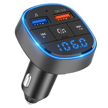 Autolader & Bluetooth FM-zender BC57 - Zwart
