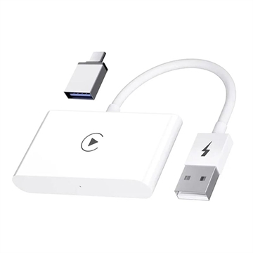 CarPlay Draadloze Adapter voor iOS - USB, USB-C - Wit