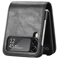 Card Series Samsung Galaxy Z Flip4 5G Portemonnee Hoesje - Zwart