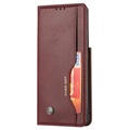 Card Set Series Samsung Galaxy S21 Ultra 5G Wallet Case - Wijnrood