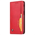 Card Set Series Samsung Galaxy J6+ Wallet Case - Rood