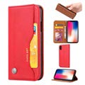 Card Set Series iPhone XS Max Wallet Case - Rood