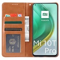 Kaartset Serie Xiaomi Mi 10T 5G/10T Pro 5G Portemonnee Hoesje - Bruin