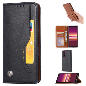 Card Set Series Sony Xperia 5 Wallet Case - Zwart