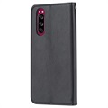 Card Set Series Sony Xperia 5 Wallet Case - Zwart