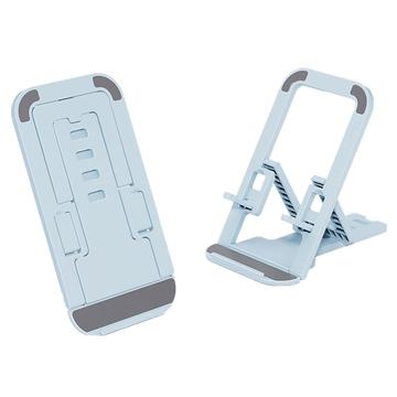 Opvouwbare telefoonhouder in kaartstijl - Blauw