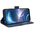 Cardholder Series HTC Desire 22 Pro Portemonnee Hoesje - Blauw