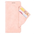Cardholder Series HTC Desire 22 Pro Portemonnee Hoesje - Roze