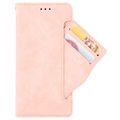 Cardholder Series Motorola Moto E20 Wallet Case - Roze