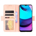 Cardholder Series Motorola Moto E20 Wallet Case - Roze