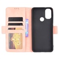 Cardholder Series Motorola Moto E20 Wallet Case - Roze
