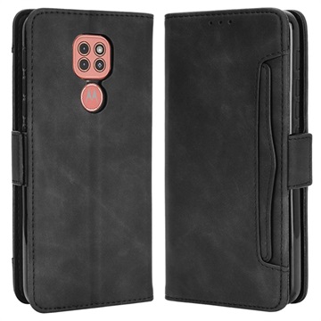 Cardholder Series Motorola Moto E7 Plus Wallet Case - Zwart