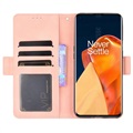 Cardholder Series OnePlus 9 Pro Wallet Hoesje - Roze