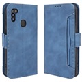 Cardholder Series Samsung Galaxy M21 2021 Wallet Case - Blauw